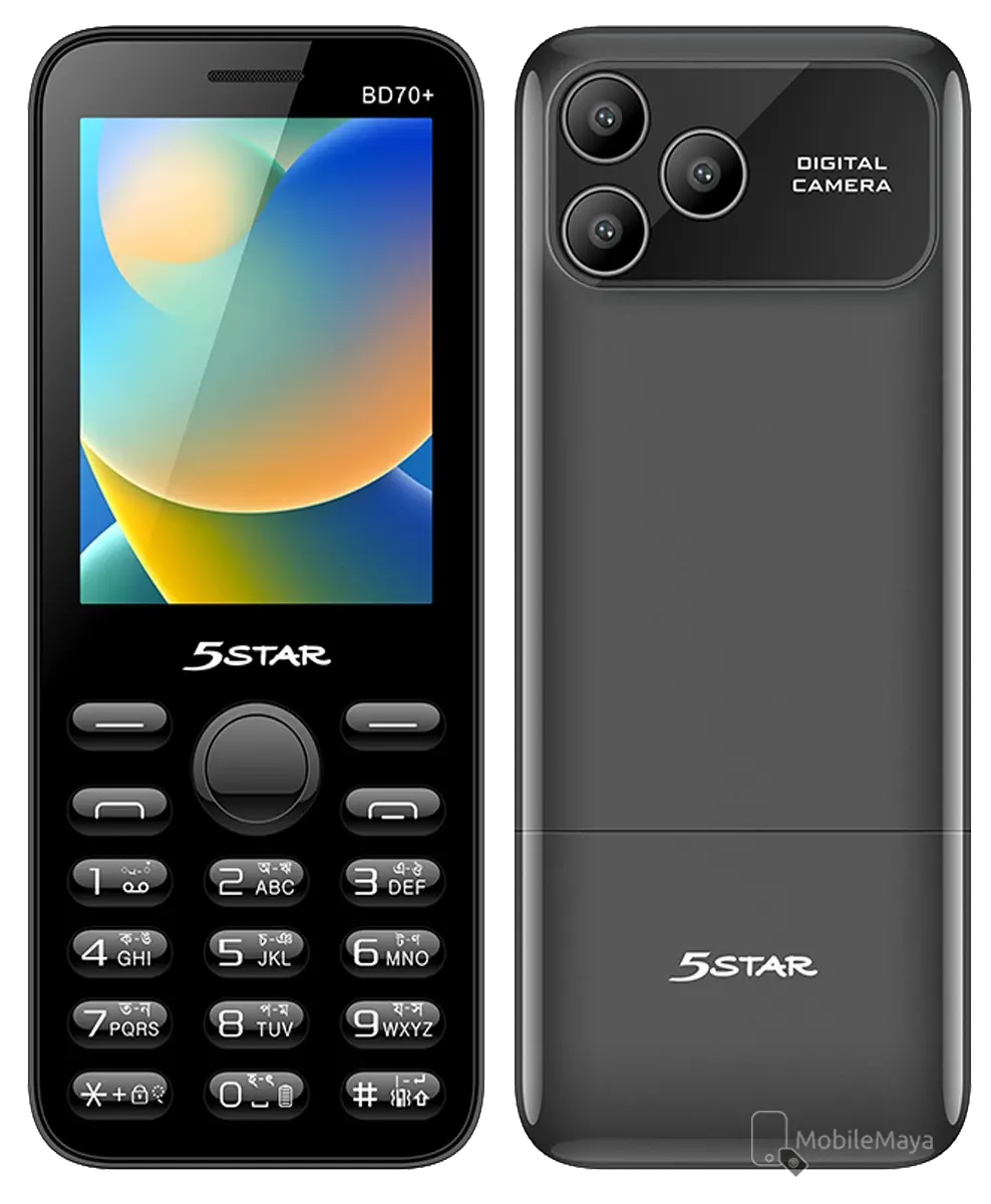 5star BD70(4SIM) Black Image.