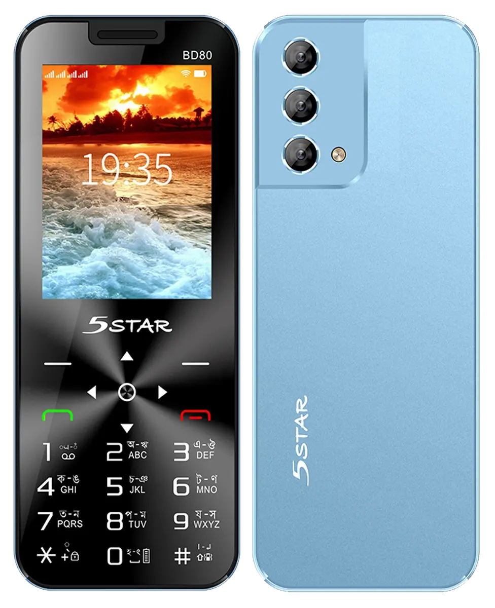 5star BD80(4SIM) Blue Image.