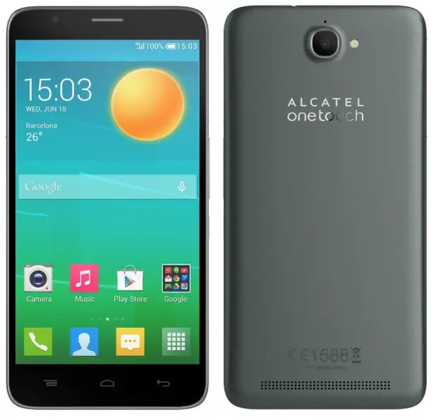 Alcatel One Touch Flash Black Image.