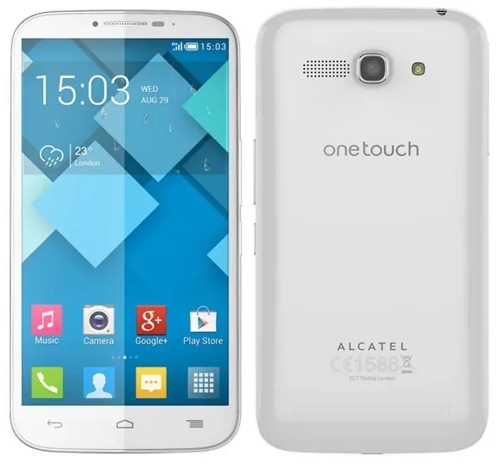 Alcatel One Touch Pop C9 White Image.