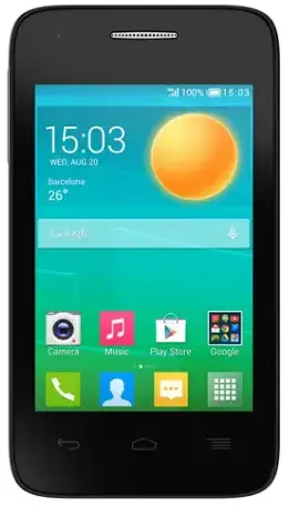 Alcatel One Touch Pop D1 Front Side Image.