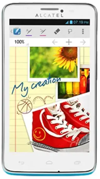 Alcatel One Touch Scribe Easy Front Side Image.