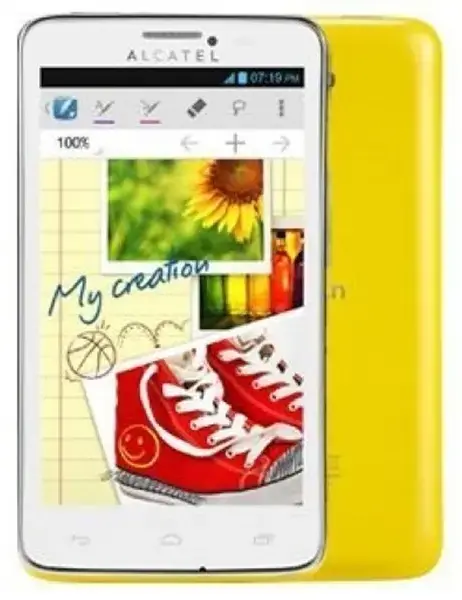 Alcatel One Touch Scribe Easy Yellow Image.