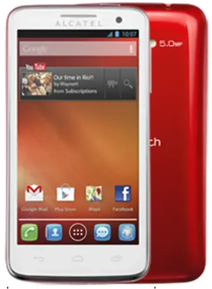Alcatel One Touch X'Pop Red Image.