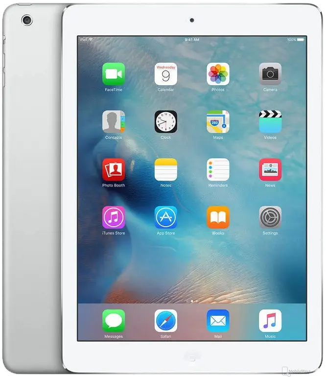 Apple iPad Air Silver Official Image.