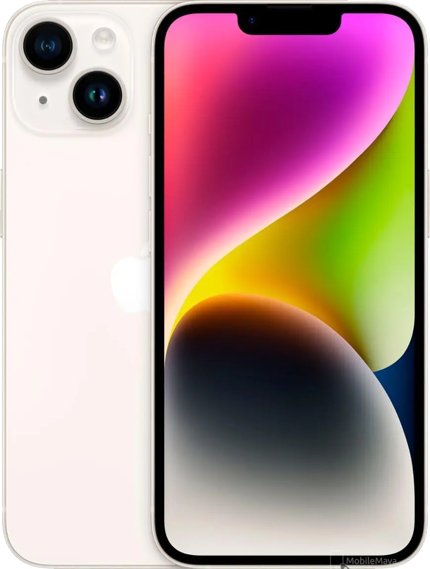 Apple iPhone 14 Starlight Image.