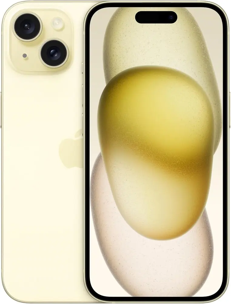 Apple iPhone 15 Yellow Official Image.