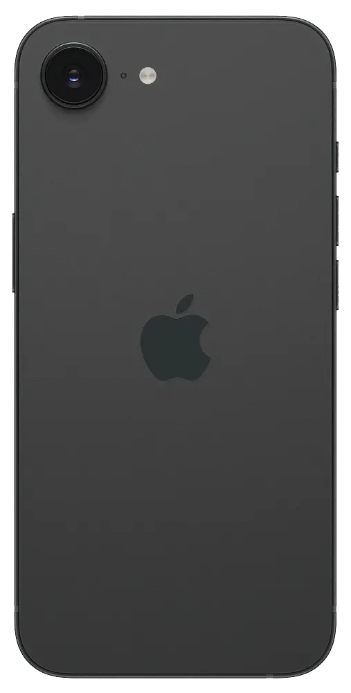 Apple iPhone 17e Black Back Side Image.