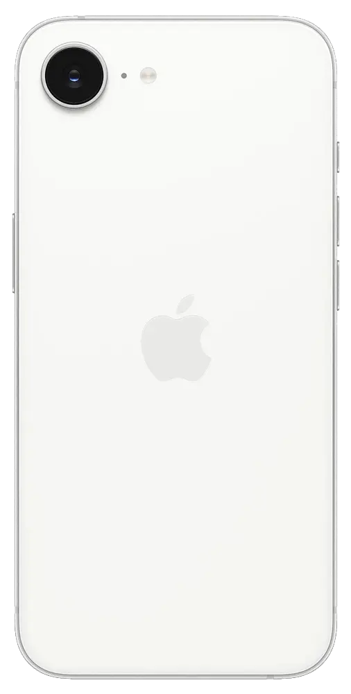 Apple iPhone 17e White Back Side Image.
