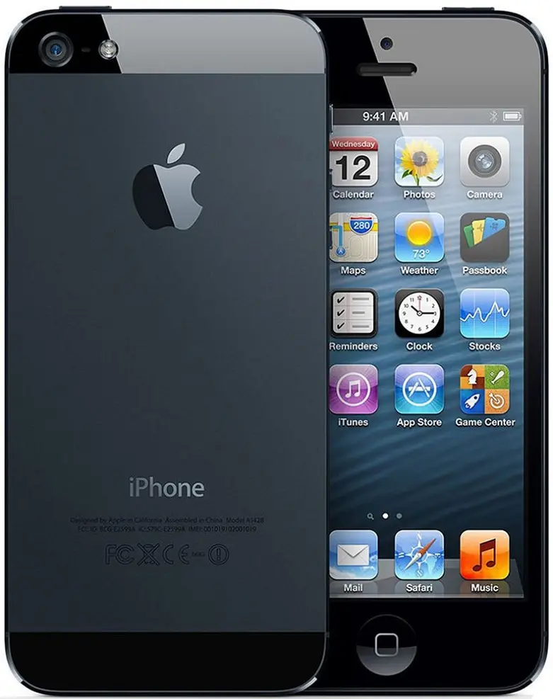 Apple iPhone 5 Black Official Image.