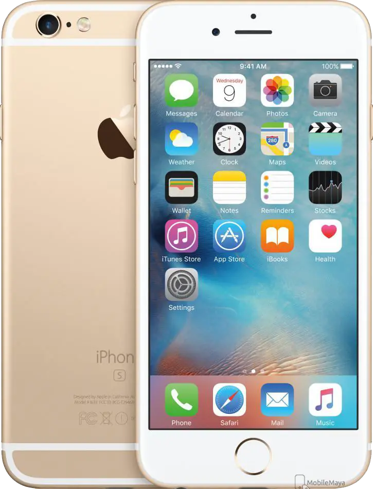 Apple iPhone 6s Gold Image.