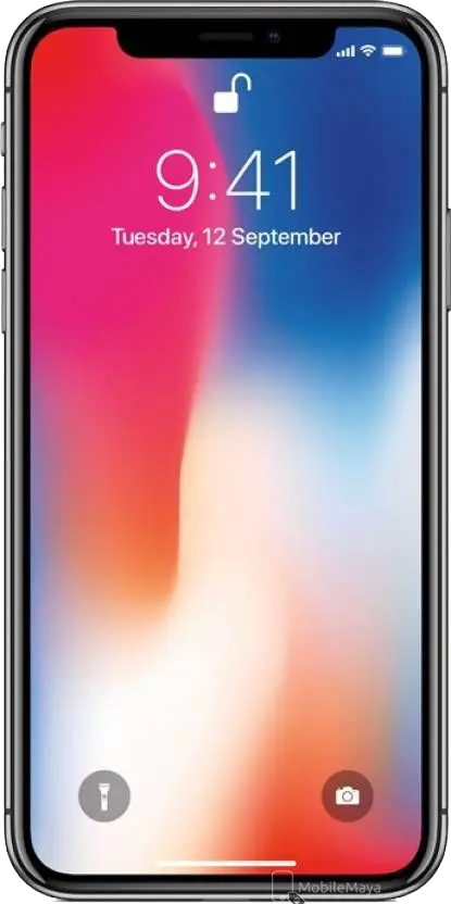 Apple iPhone X Front Side Image.