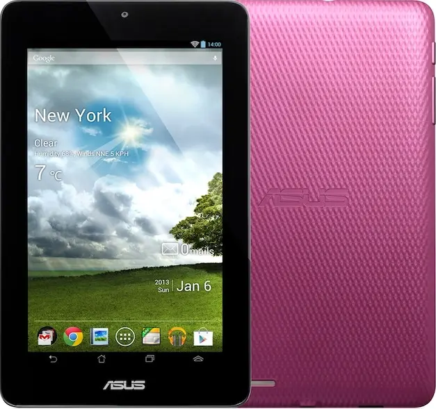 Asus Memo Pad ME172V Cherry Pink Official Image.