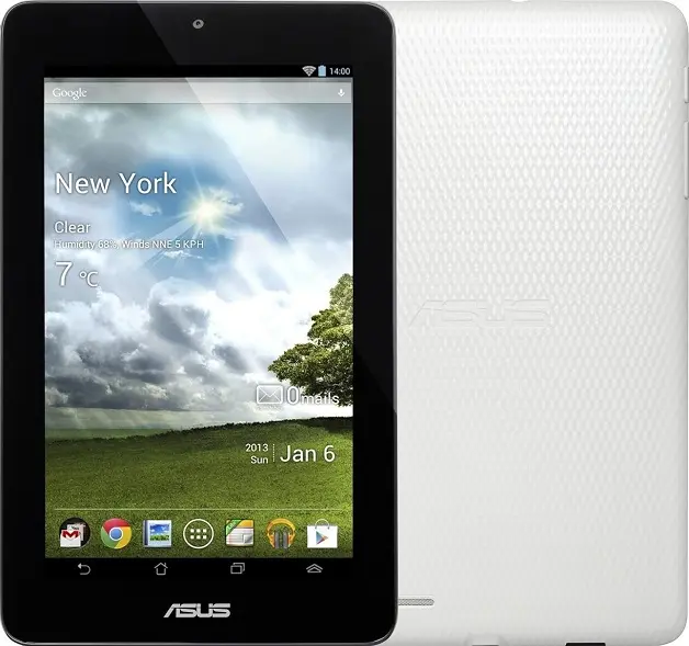 Asus Memo Pad ME172V Sugar White Official Image.