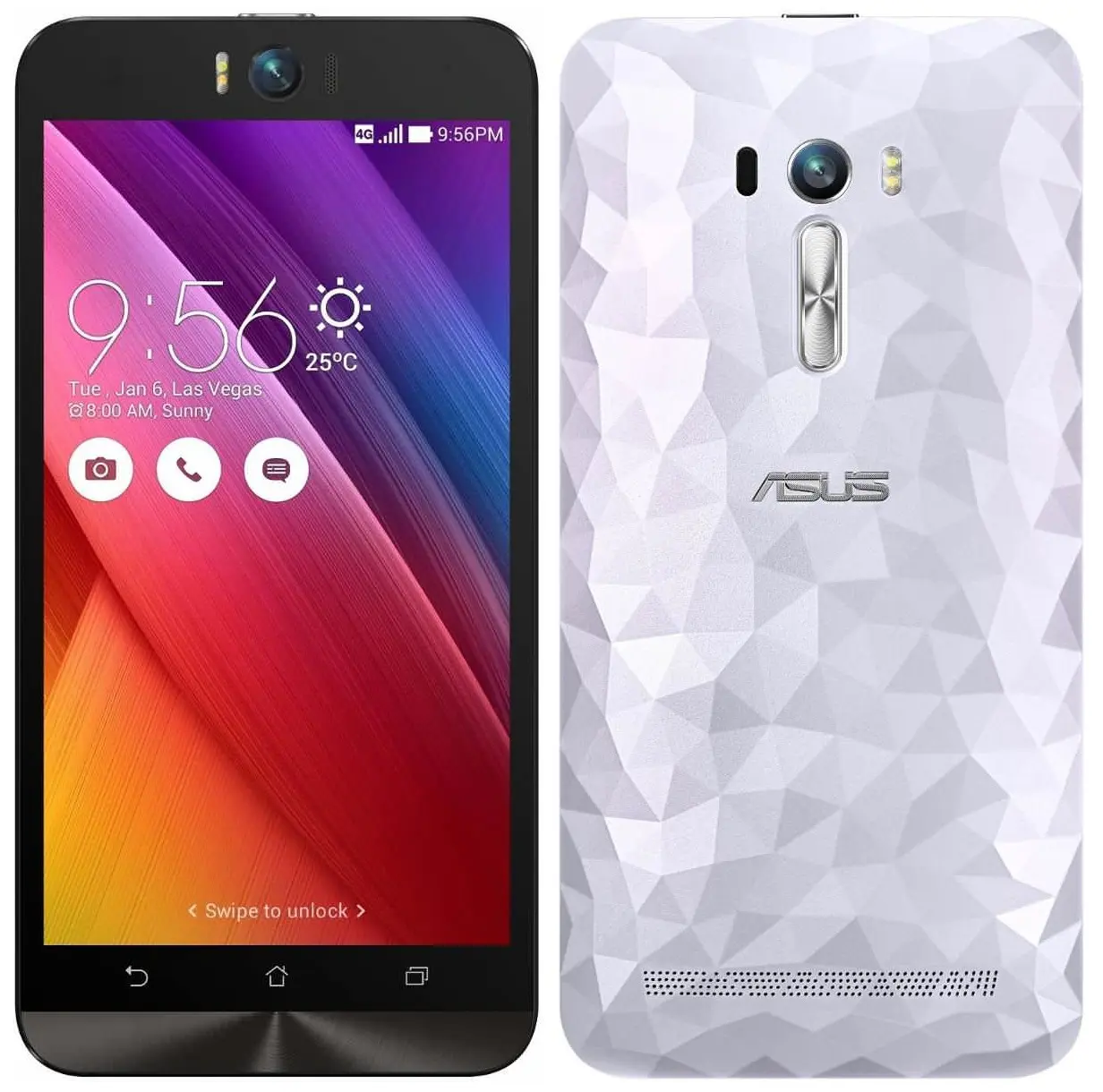 Asus Zenfone Selfie ZD551KL Pure White Image.