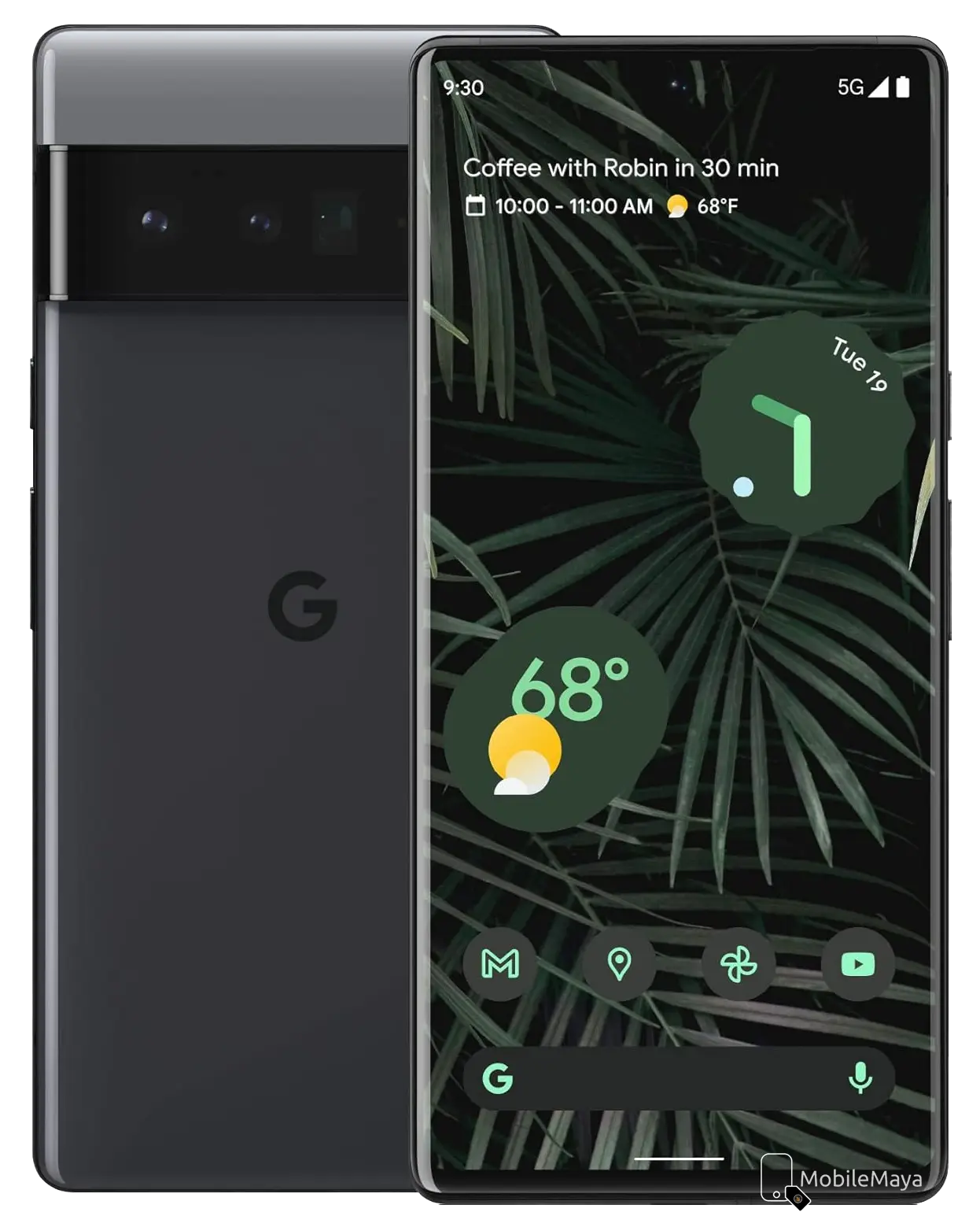 Google Pixel 6 Pro Stormy Black color