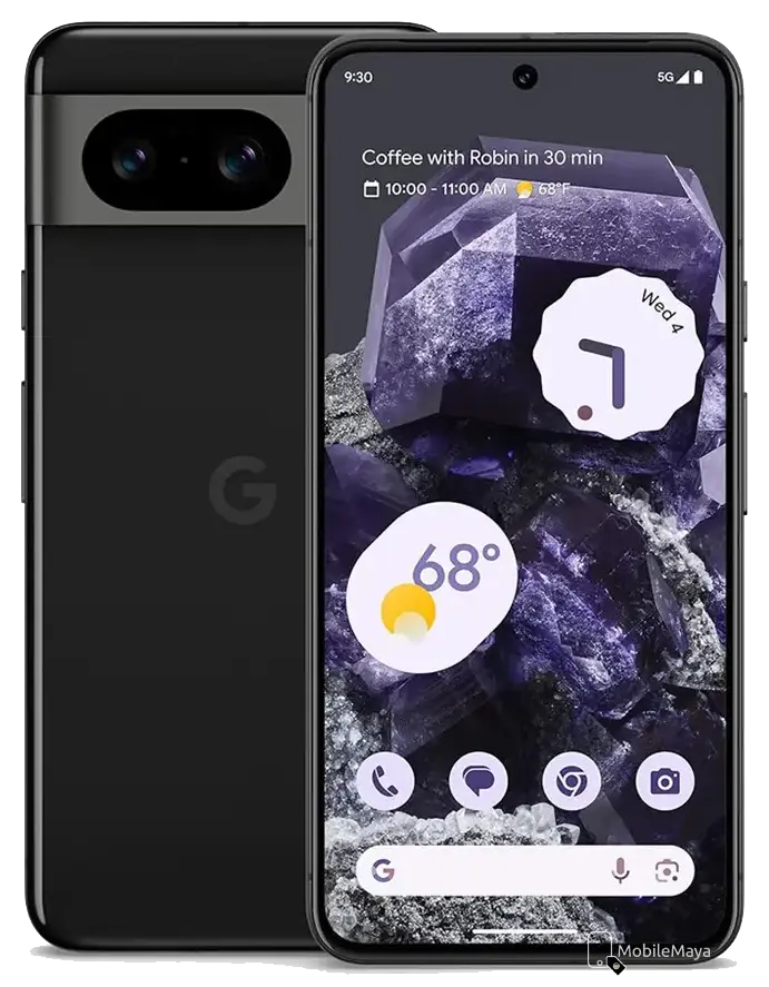Google Pixel 8 Obsidian color