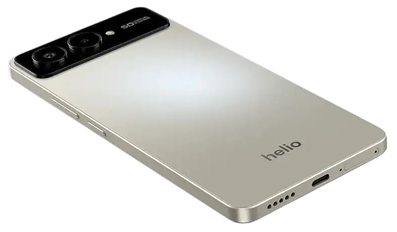 Helio 95 4G Titanium Fog Left Side Image.