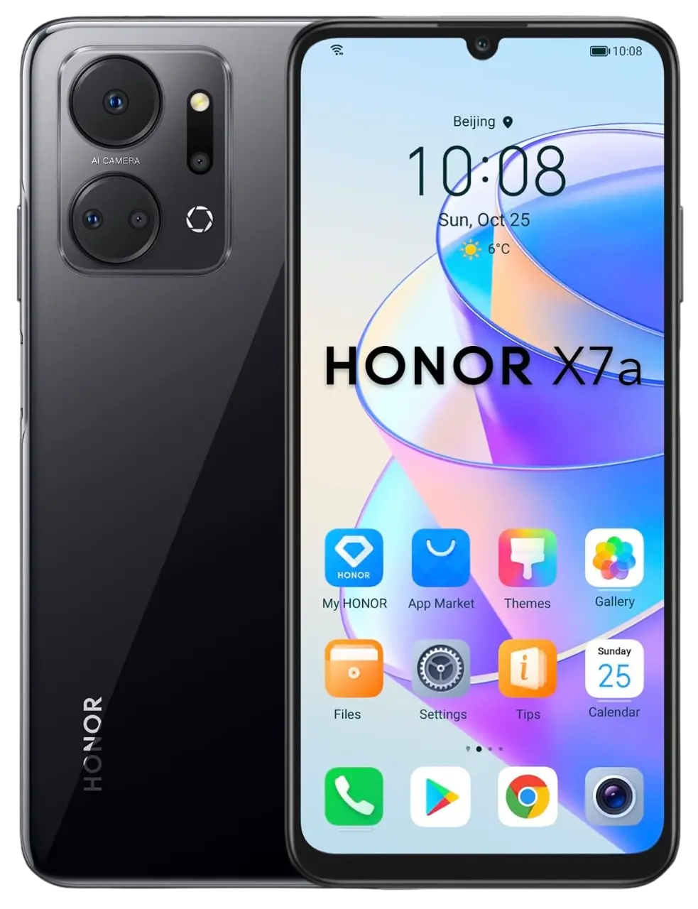 Honor X7a Midnight Black Official