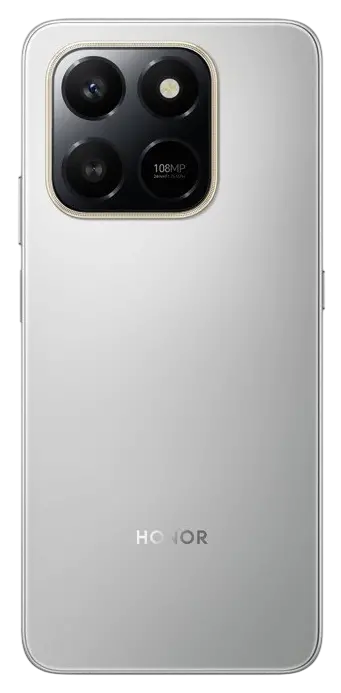 Honor X7d 4G Meteor Silver Back Image.