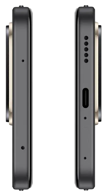 Honor X7d 4G Velvet Black Charging Port Image.