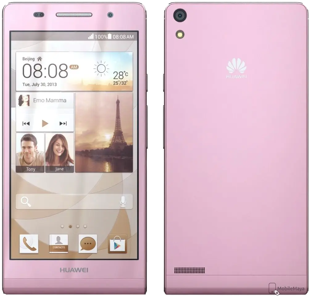 Huawei Ascend P6 Pink Image.