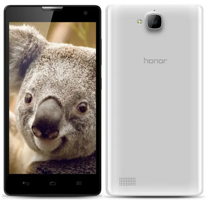 Huawei Honor 3C white color image
