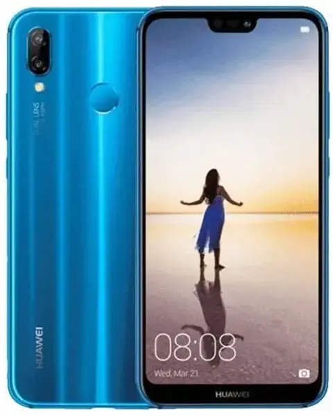 Huawei Nova 3e blue color image