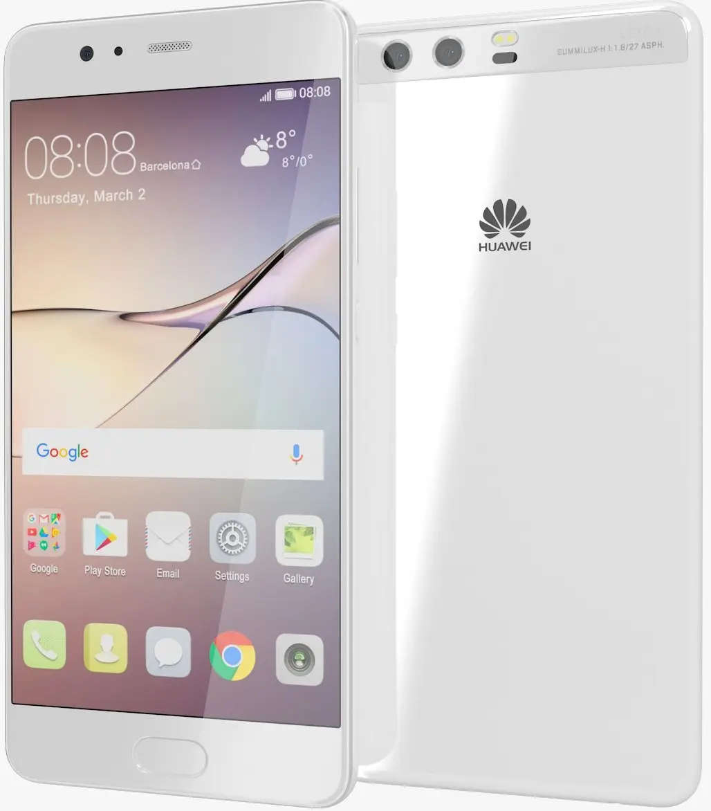 Huawei P10 Plus Ceramic White Image.