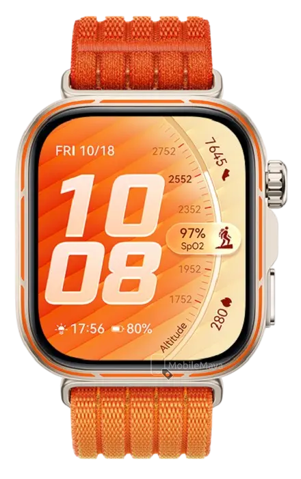 Huawei Watch Fit 5 Pro Orange Display Image