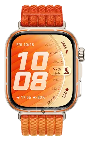 Huawei Watch Fit 5 Pro Orange Full Display Image