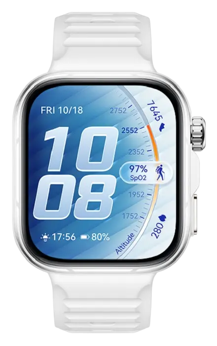 Huawei Watch Fit 5 Pro White Full Display Side Image
