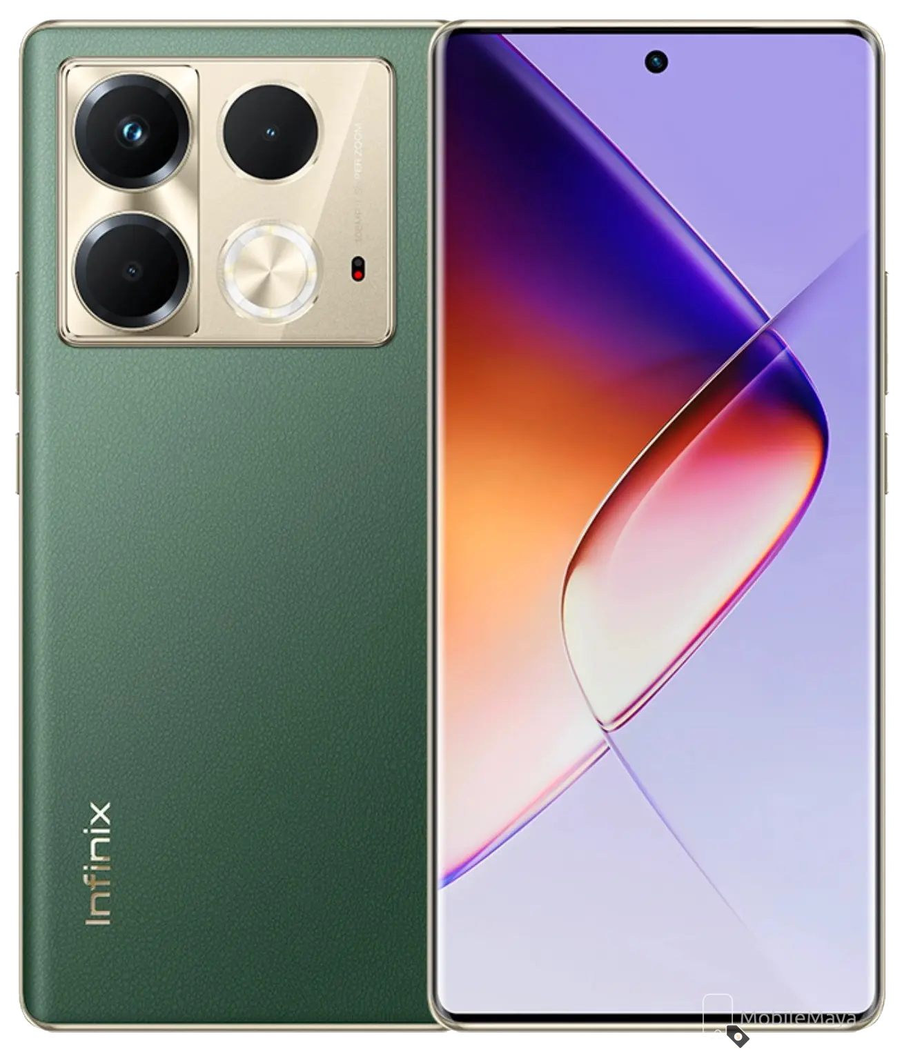 Infinix Note 40S Vintage Green Image.