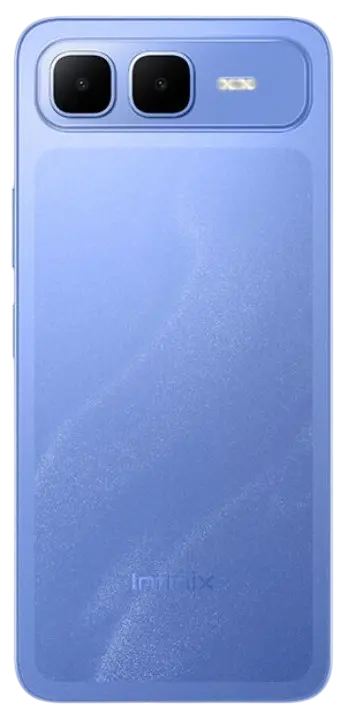 Infinix Smart 10 Plus 4G Iris Blue Back Image.