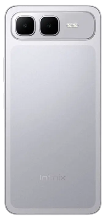 Infinix Smart 10 Plus 4G Titanium Silver Back Image.