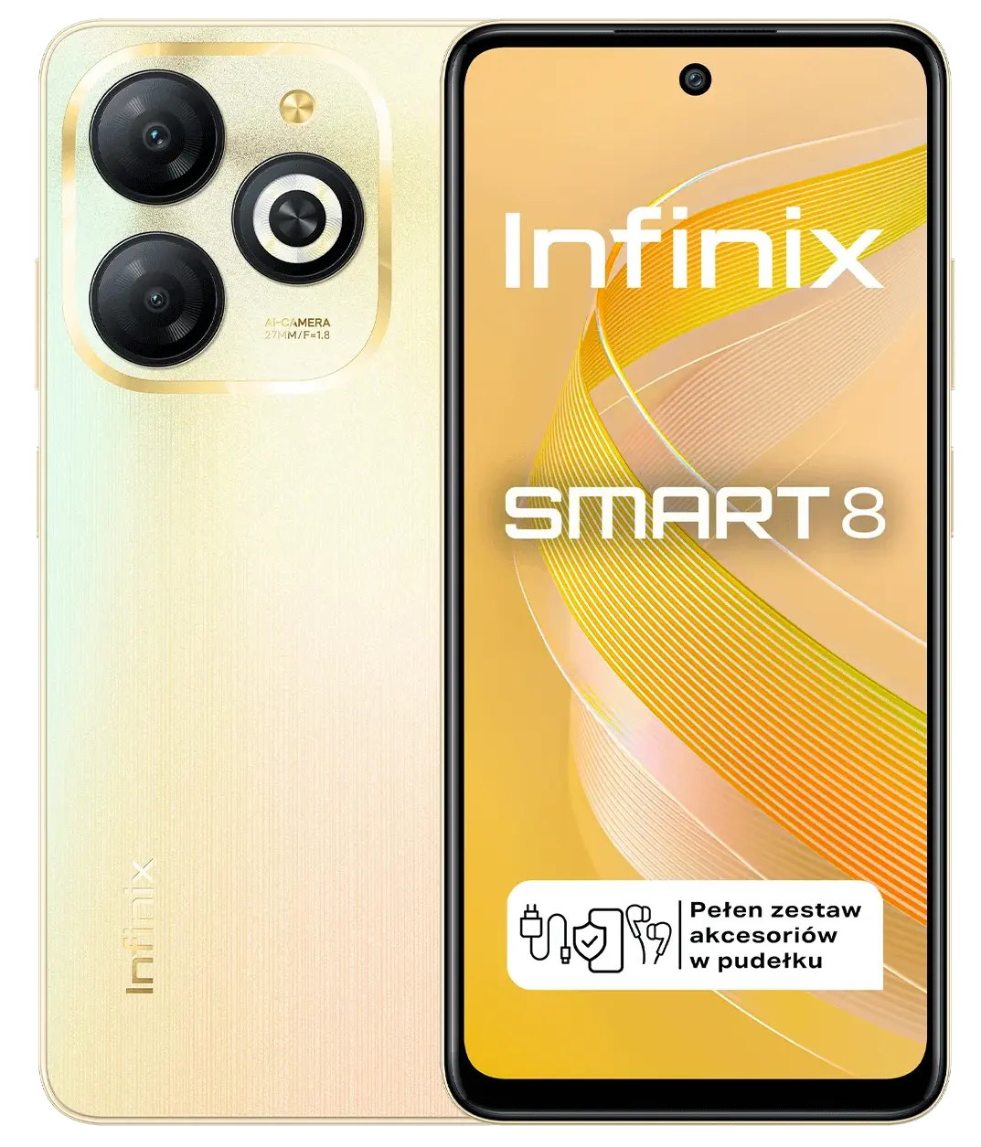 Infinix Smart 8 Shinny Gold Image