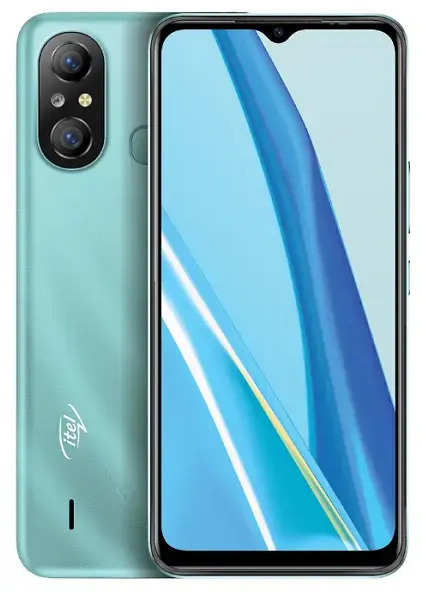 Itel A49 Sky Cyan Image.