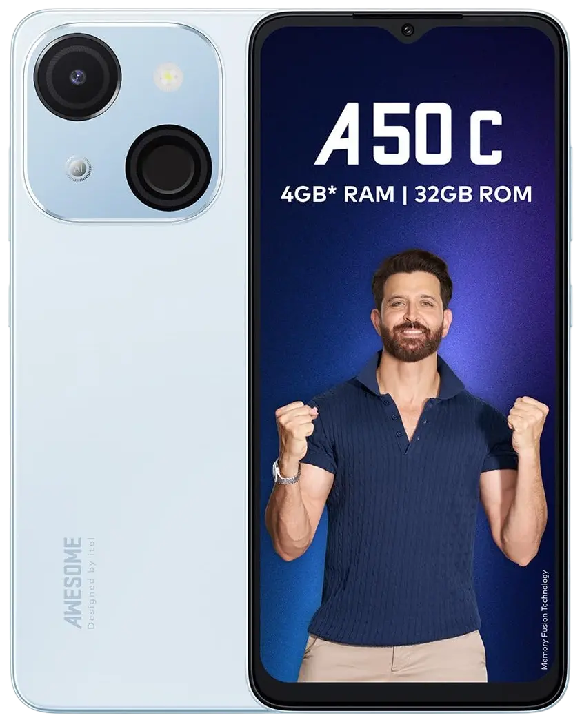 Itel A50C Dawn Blue Official Image