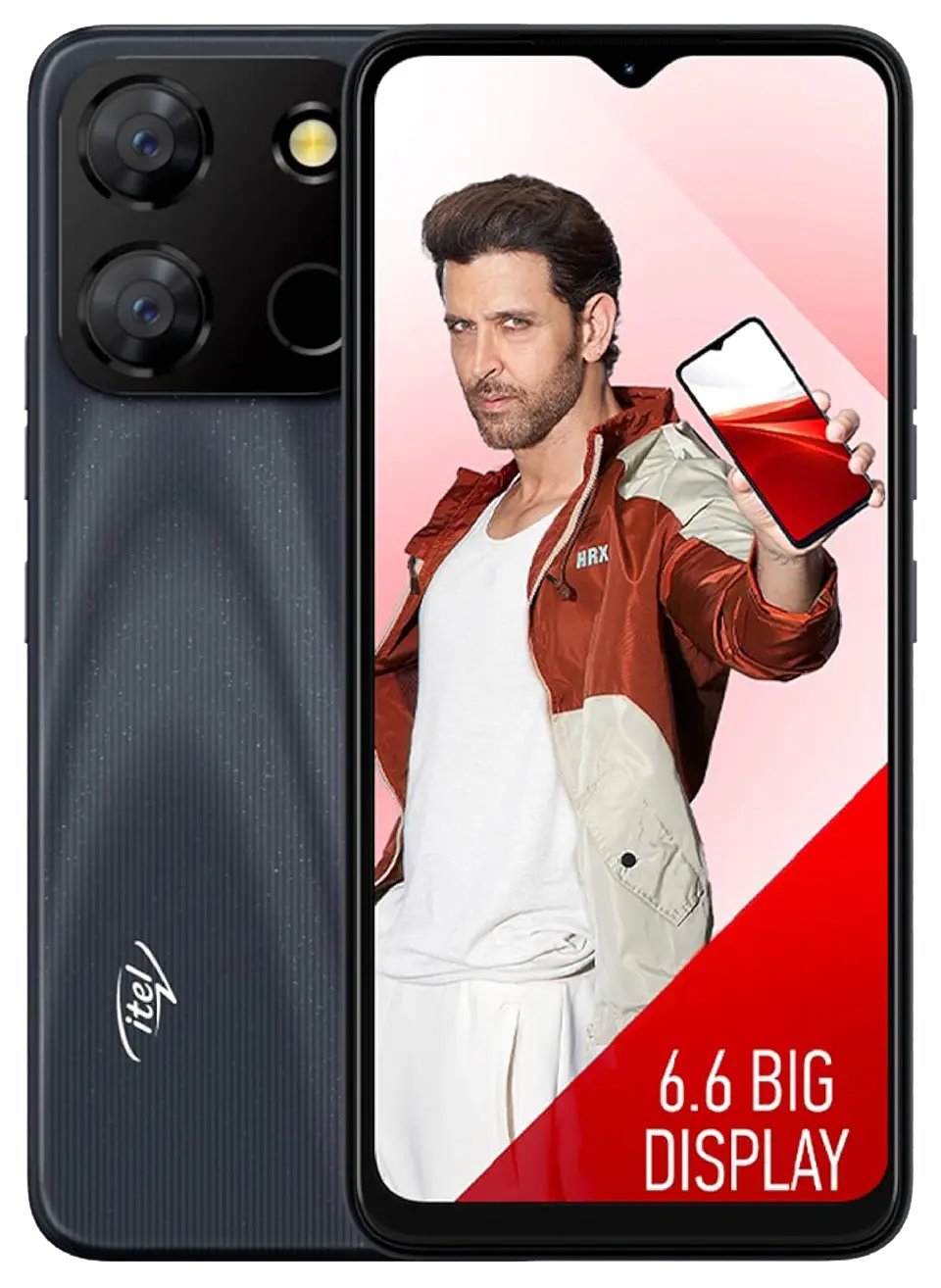 Itel A60 Sapphire Black Official