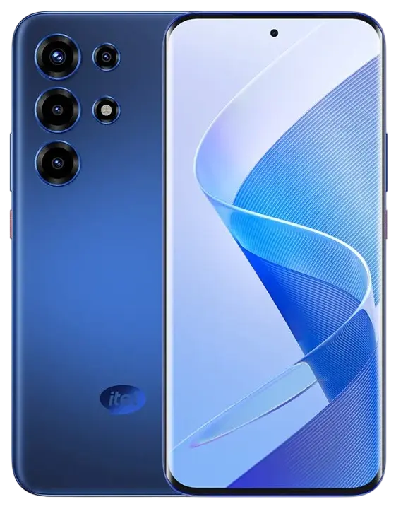 Itel Super 26 Ultra 4G Blue Official Image.