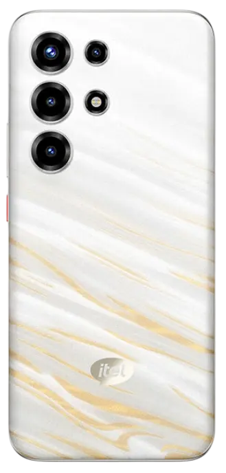 Itel Super 26 Ultra 4G Silver Back Image.