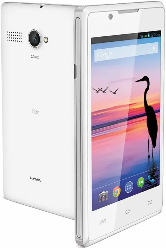 Lava Flair P1 White Image.