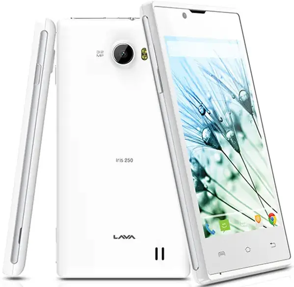 Lava Iris 250 White Image.