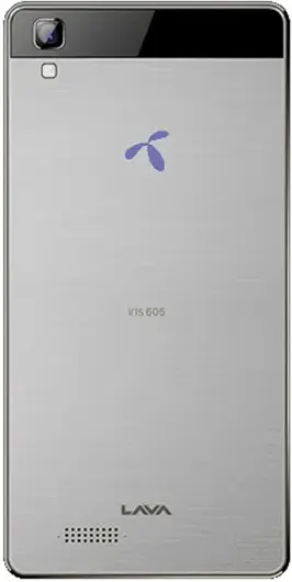 Lava Iris 605 Back Side Image.