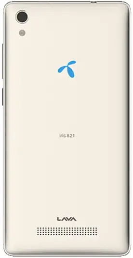 Lava Iris 821 Back Side Image.