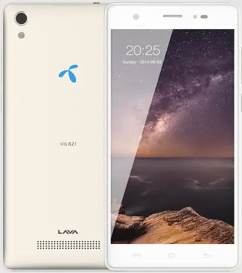 Lava Iris 821 White is Gold Image.