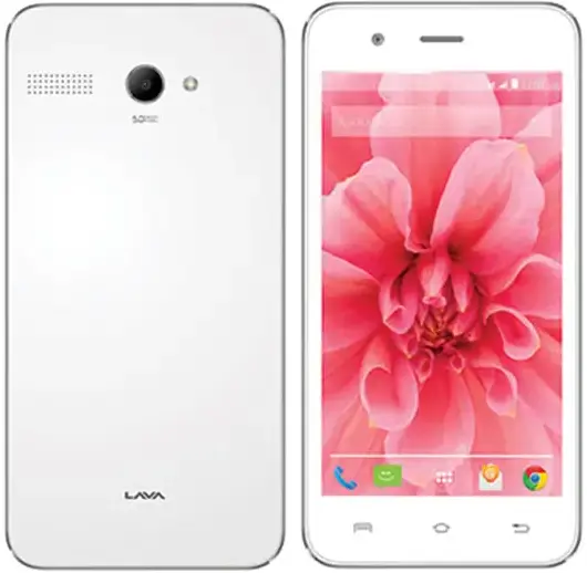 Lava Iris Atom 2 White Image.