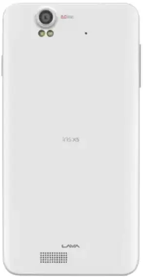 Lava Iris X5 Back Side Image.
