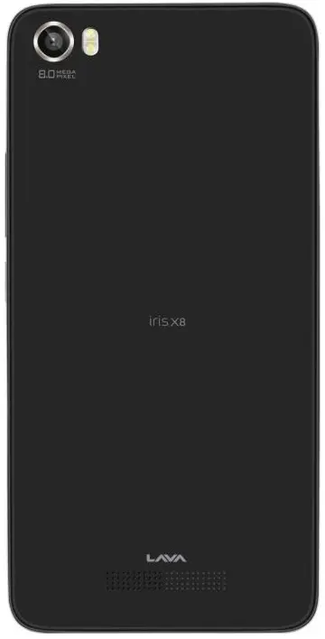 Lava Iris X8 Back Side Image.