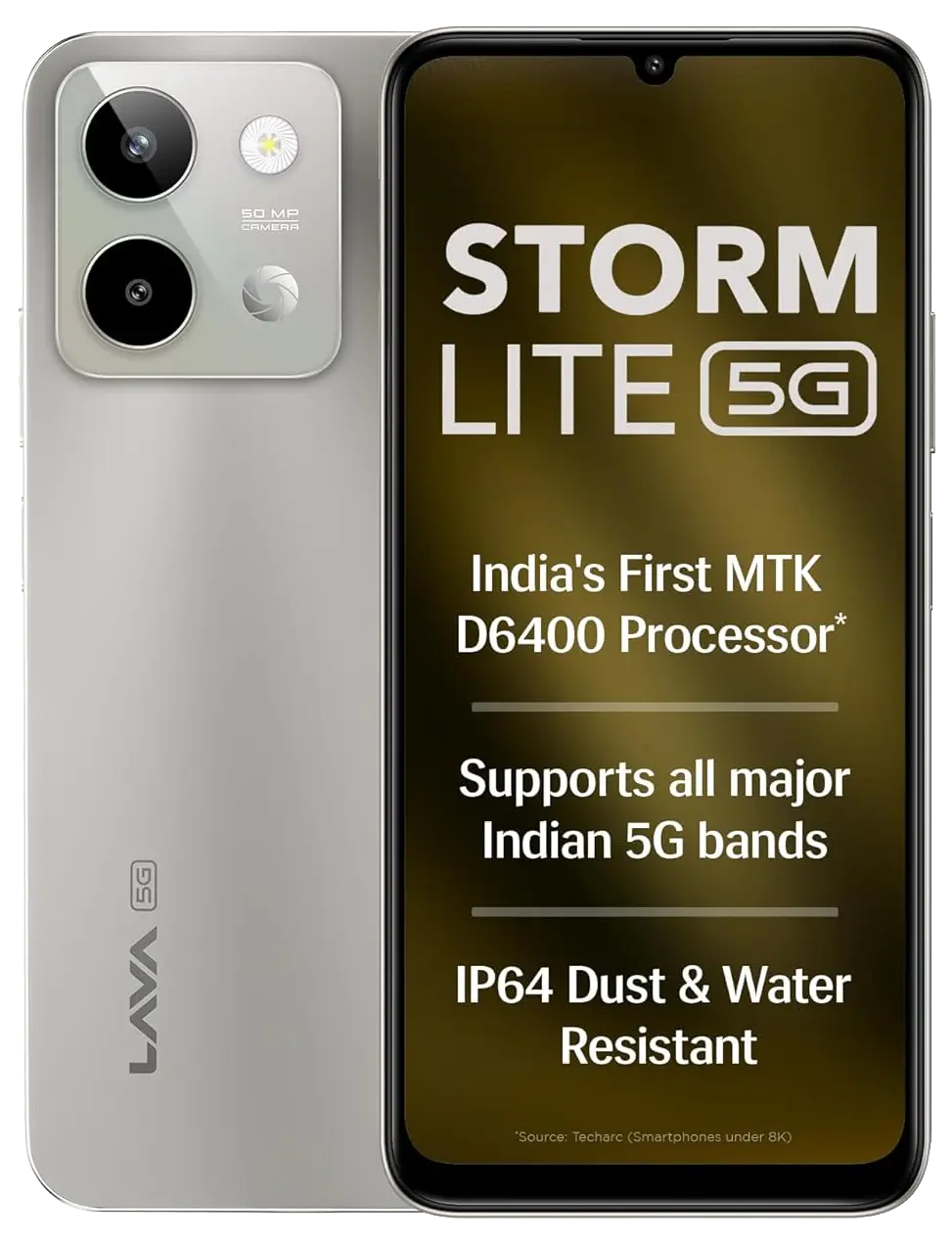 Lava Storm Lite 5G Cosmic Titanium Official.